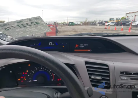 2012 Honda Civic Lx из США, поврежденный, VIN 19XFB2F5XCE042559